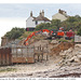Clearing out the old - preparing for the new - Cuckmere Haven sea defences - 21 9 2022