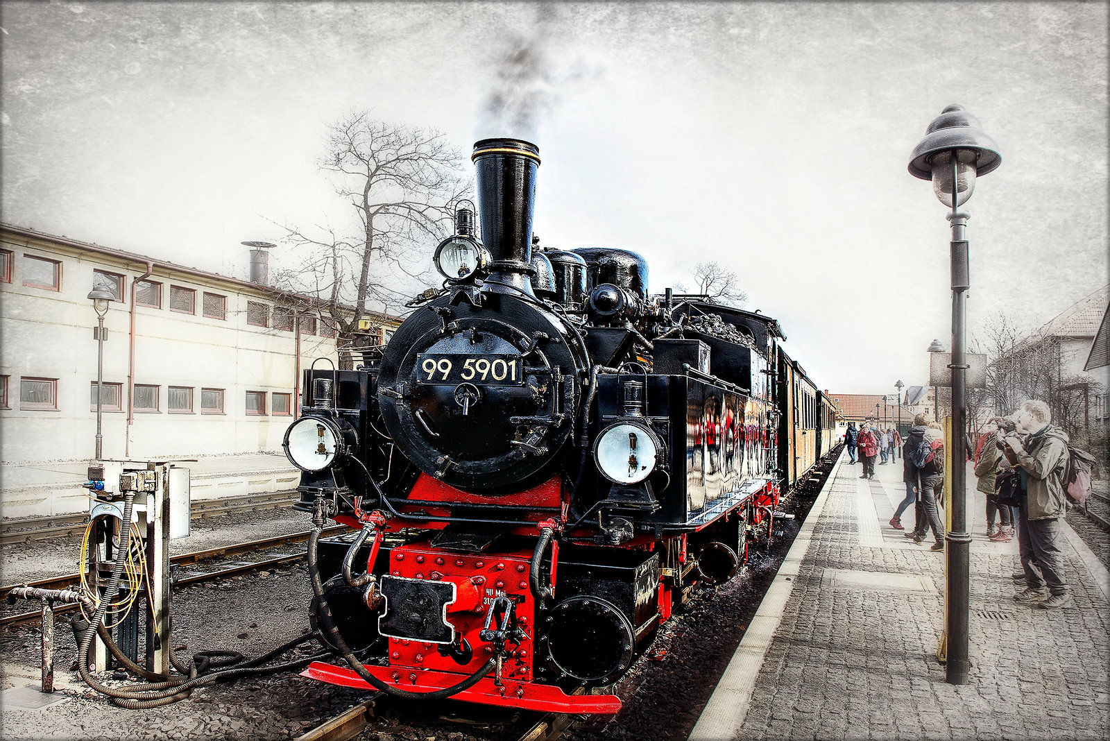 HSB-Traditionszug im Bahnhof Wernigerode