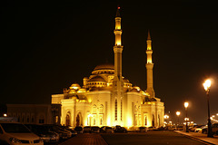 Al Noor Mosque At Night