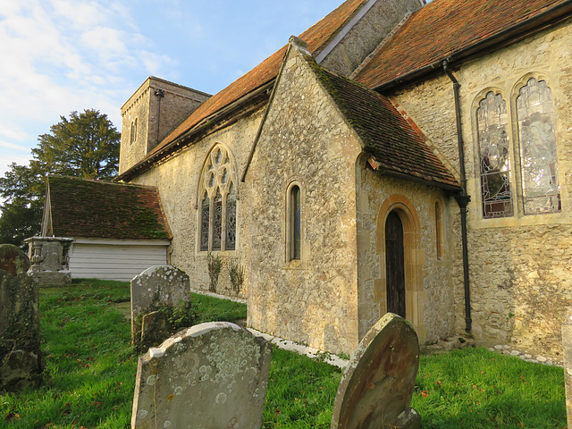 smeeth church, kent, c19 vestry and tracery 1881