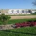 Bulwark Garden and façade with tiles.