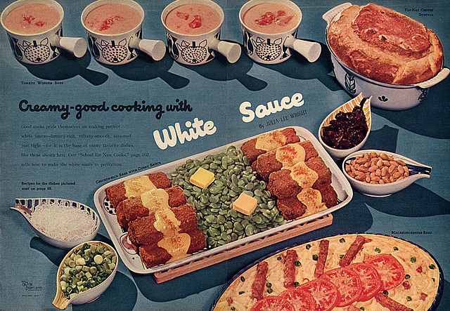 "Creamy-Good Cooking With White Sauce", 1954