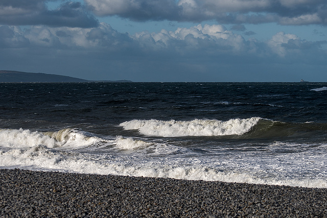 Incoming waves, Penmon beach