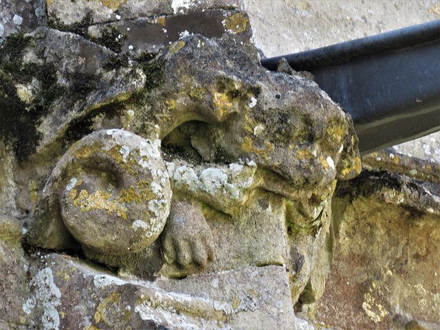 lacock church, wilts (5) c15 detail on south aisle