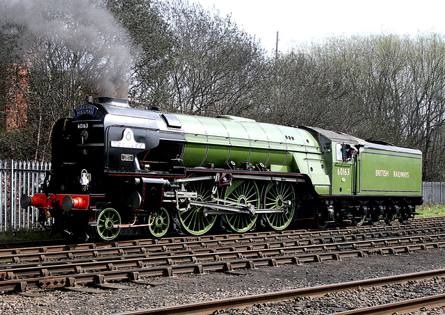 New Build Class A.1 4-6-2 No.60163 TORNADO at Barrow Hill Roundhouse 5th April 2009