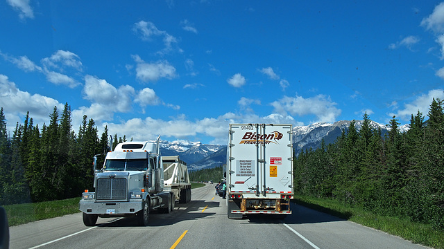 Yellowhead Highway near Jasper, Alberta