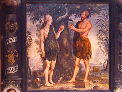 Alsfeld, Adam und Eva in der Kirche