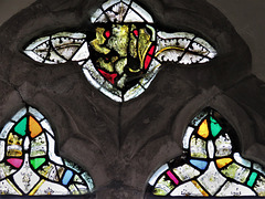 smeeth church, kent, late c14 glass, heraldry, lion