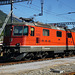 SBB Lokomotive Re 4/4 11158 im Bahnhof Brig