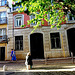 A stop on Lisbon's steep sidewalks