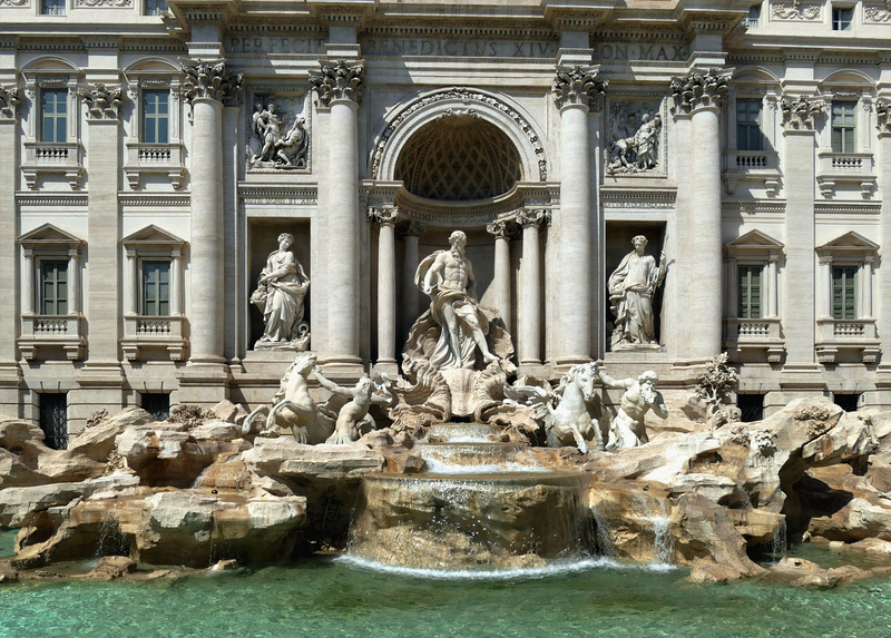 Visite de Rome - ses incontournables - la fontaine de Trevi