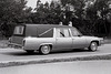 Black and White Cadillac Hearse