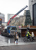 Putting the Christmas Tree on St Enoch Square