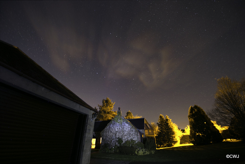 The Great Dipper, and experimenting with Light Painting on the gable