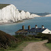 The Seven Sisters from the old coastguards cottages.