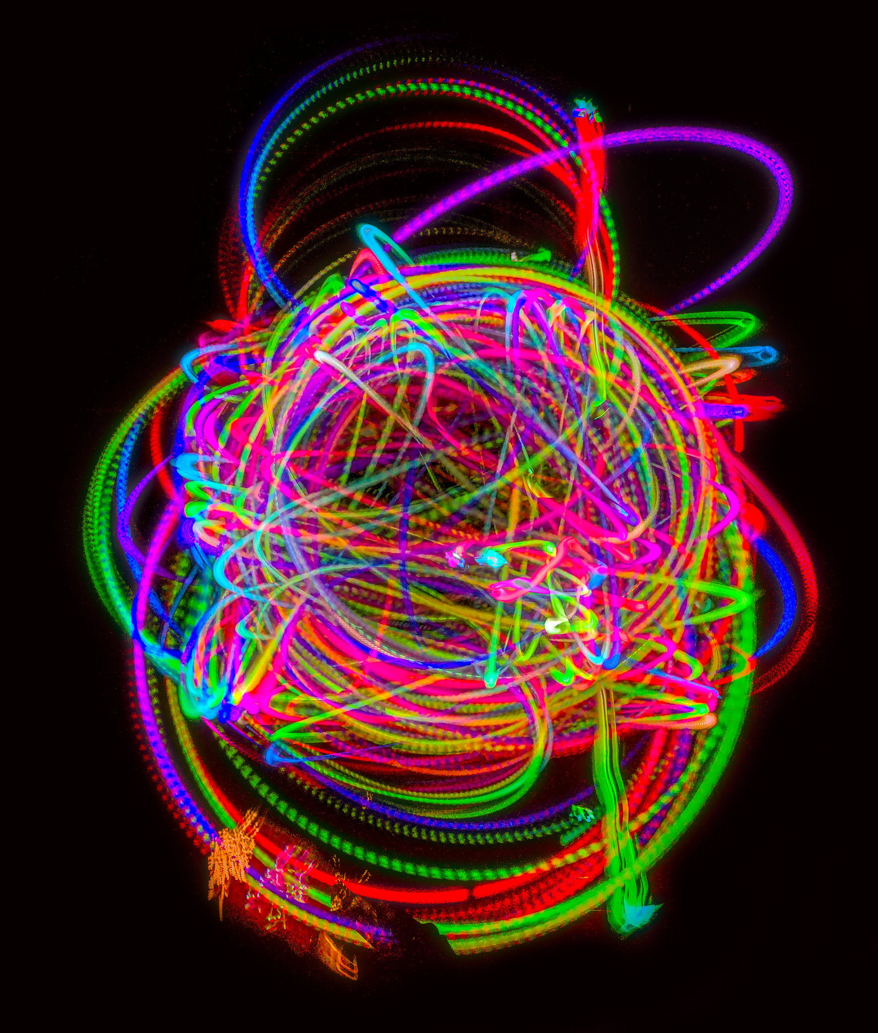 "RGB Colors of Swirl" (travail collectif école d'art Saint-Amand-les-Eaux)