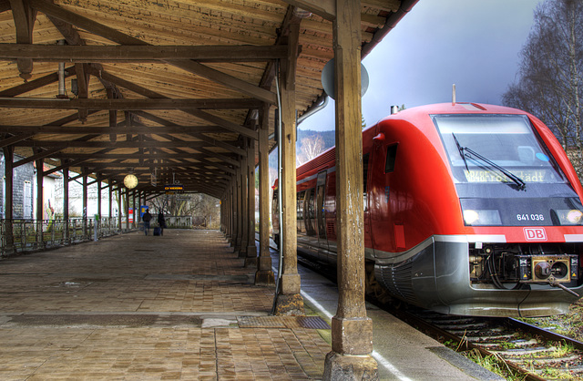 Thüringen. Bahnhof Friedrichroda. 201212