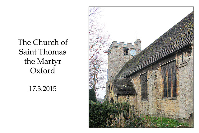 Saint Thomas' Oxford - 17.3.2015