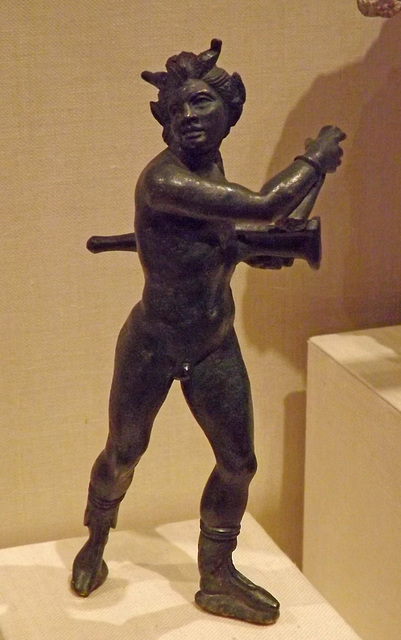 Bronze Statuette of a Satyr with an Amphora in the Metropolitan Museum of Art, February 2013