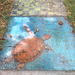 Pandemic chalk: Sea Turtle 2