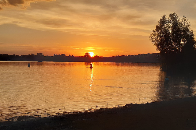 Abendrot am Bodensee