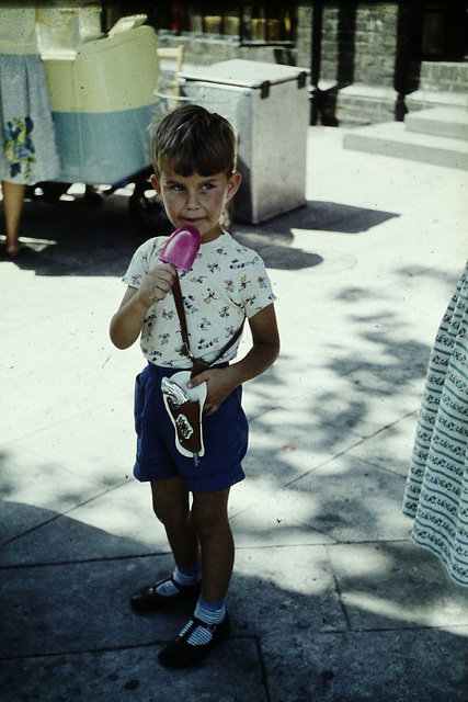 Me with lolly and cowboy gun