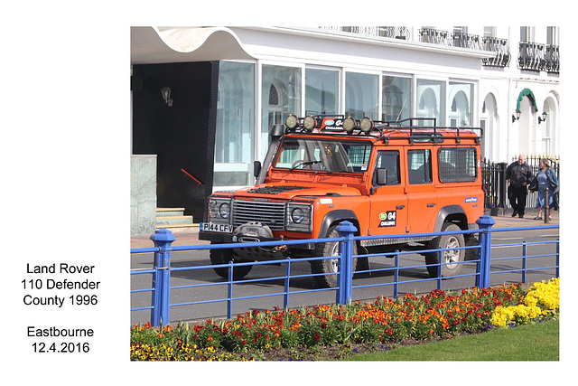 1996 Land Rover 110 Defender County - Eastbourne - 12.4.2016