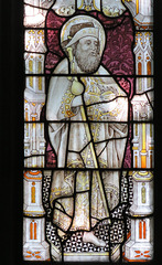stowting church, kent,  c15 glass, c.1460 (3)