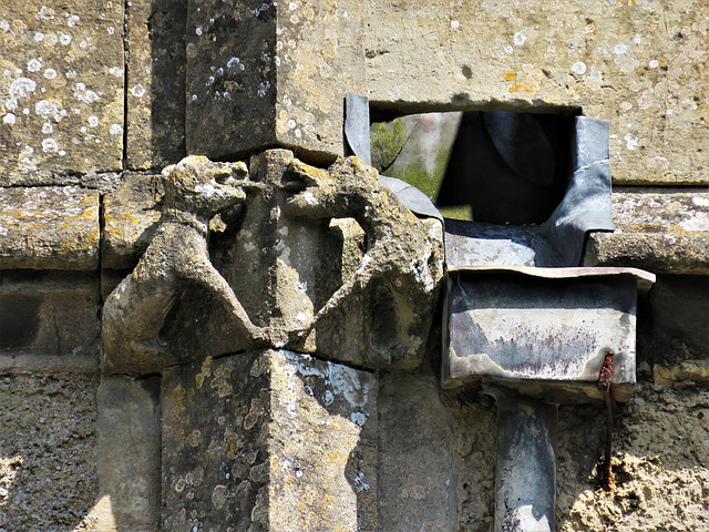 lacock church, wilts (7) c15 detail on south side of nave
