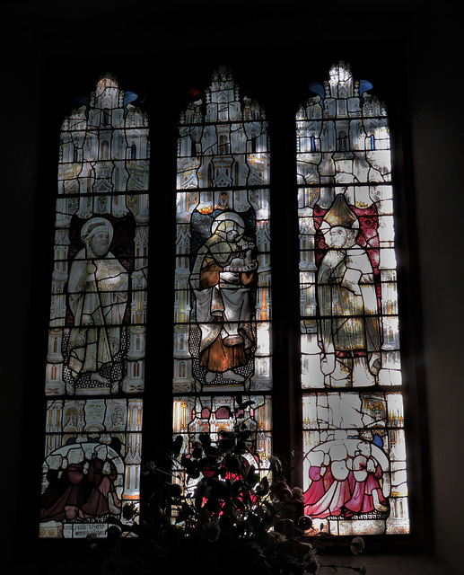 stowting church, kent,  c15 glass, c.1460 (5)