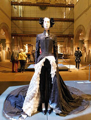 Evening Ensemble by Givenchy and Alexander McQueen in the Metropolitan Museum of Art, September 2018