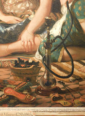 Detail of the Women of Algiers in their Apartment by Delacroix in the Metropolitan Museum of Art, January 2019