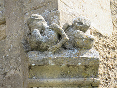 lacock church, wilts (3) c15 detail on south west corner of nave