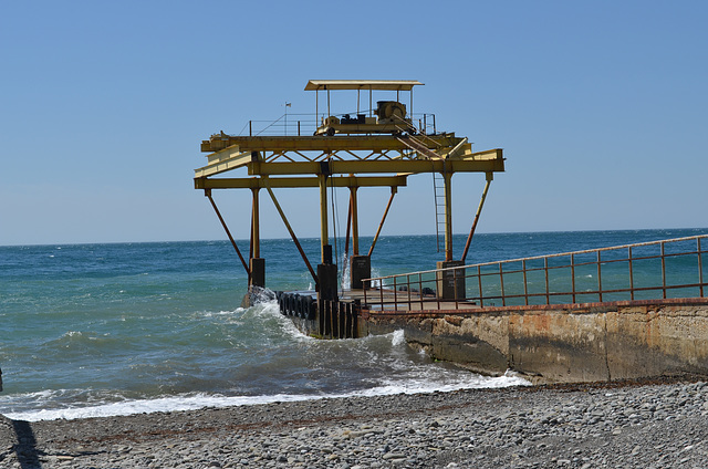 Поселок Морское, Пирс санатория "Солнечный Камень"