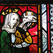 stowting church, kent, c14 glass, virgin and child (2)
