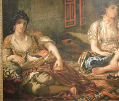 Detail of the Women of Algiers in their Apartment by Delacroix in the Metropolitan Museum of Art, January 2019