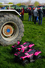 Tiny pink quad bikes