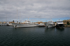 Motor Yachts On Marsamxett Harbour