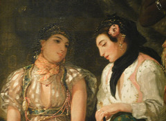 Detail of the Women of Algiers in their Apartment by Delacroix in the Metropolitan Museum of Art, January 2019