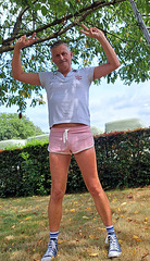 pink shorts