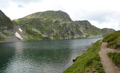 Bulgaria, The Mount of Malak Kabul (2509m asl) and the Trail along the Eastern Shore of the Kidney Lake (2282m) in the Circus of "Seven Rila Lakes"