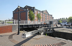 Lock and bridge