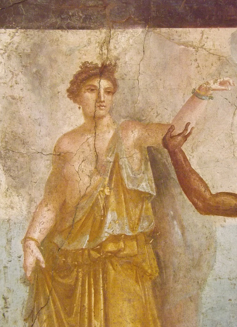 Detail of the Perseus and Andromeda Wall Painting from a Peristyle in the Naples Archaeological Museum, July 2012