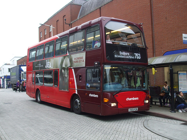 DSCF0116 Chambers (Go Ahead) 1509 (YN55 PZM) in Bury St. Edmunds - 23 Oct 2017