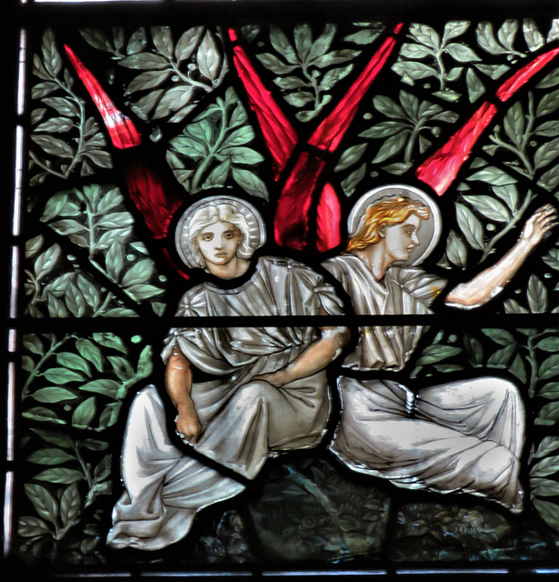 stowting church, kent, c19 glass, holiday, 1887 (2)