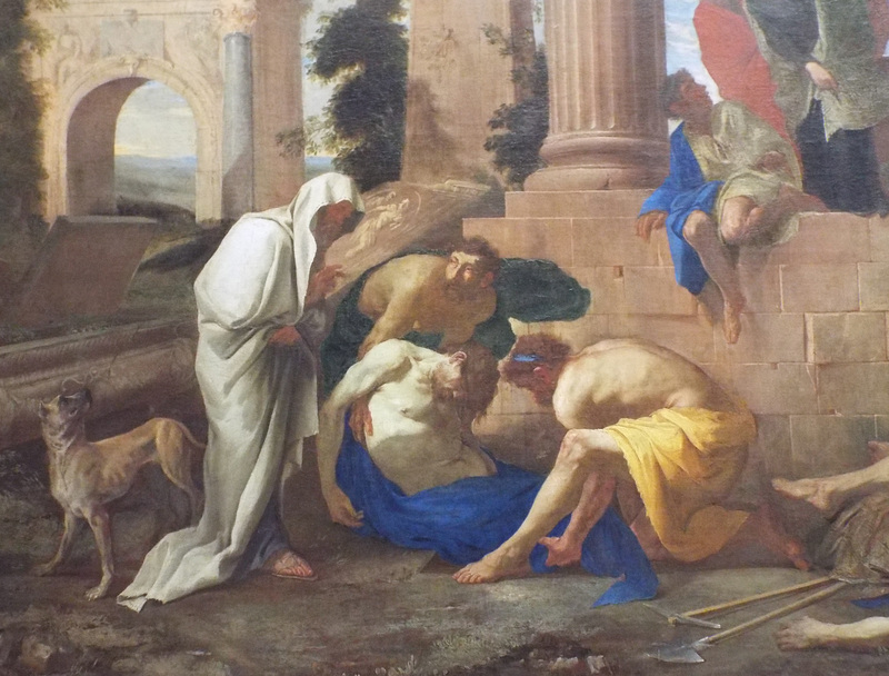 Detail of Tobit Burying the Dead by DiLione in the Metropolitan Museum of Art, January 2023