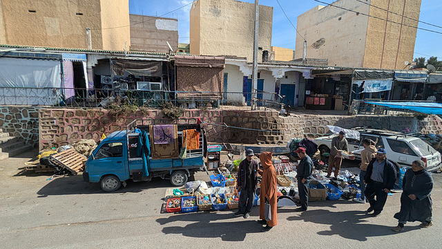 Rue vivante du Maroc