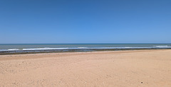 Plage désertique du Sahara occidental