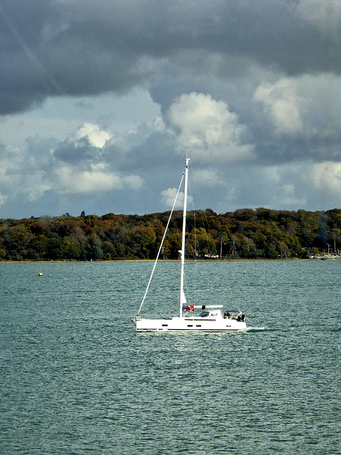 Yacht on Southampton Water