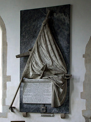 Madingley - St Mary Magdalene - Monument to Admiral Sir Charles Cotton 2014-09-06